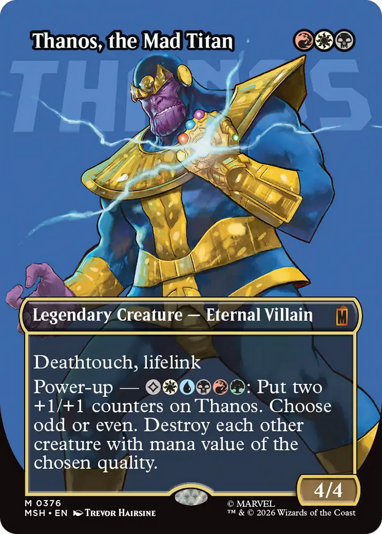 Thanos, the Mad Titan (Borderless) (0367) [Marvel Super Heroes] | Gamers Paradise