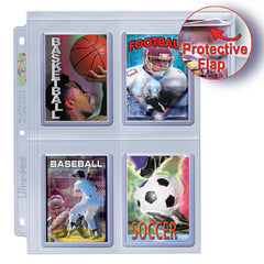 Ultra PRO: Platinum Hologram 4-Pocket Secure Pages - 3-Holes (for Toploaders - 100-Pack) | Gamers Paradise