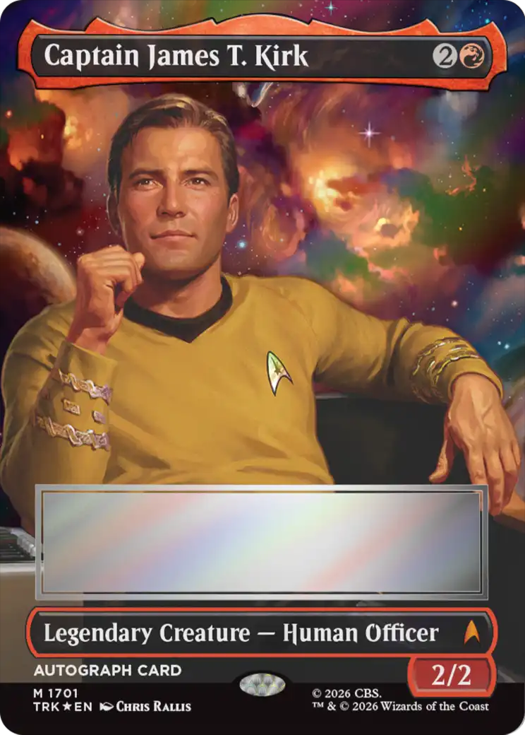 Captain James T. Kirk (Borderless) (Signed) [Star Trek] | Gamers Paradise