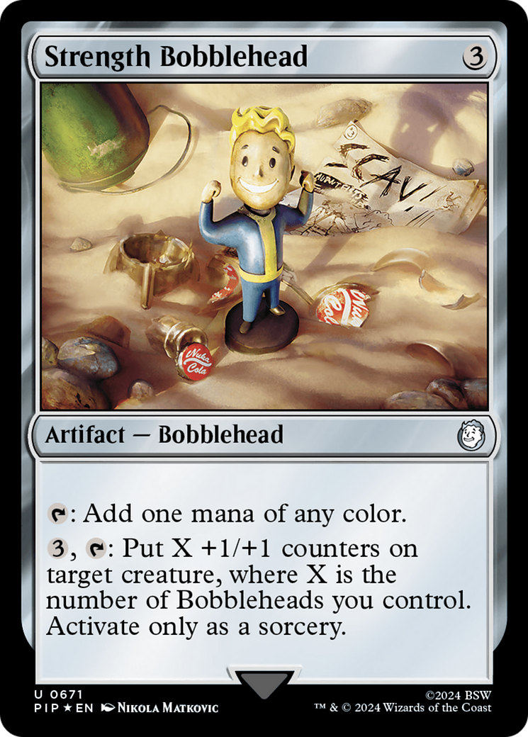 Strength Bobblehead (Surge Foil) [Fallout] | Gamers Paradise