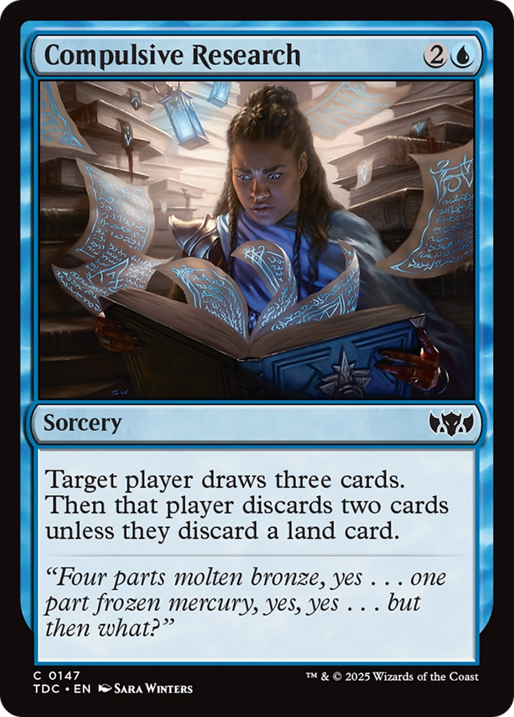 Compulsive Research [Tarkir: Dragonstorm Commander] | Gamers Paradise