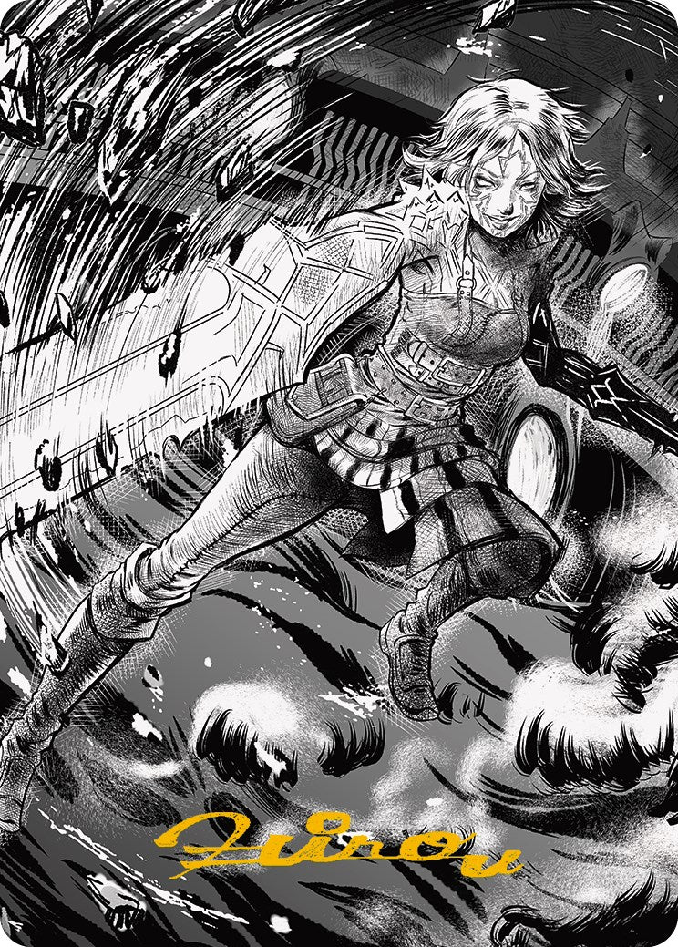 Nahiri, the Unforgiving 2 Art Card (Gold-Stamped Signature) [Phyrexia: All Will Be One Art Series] | Gamers Paradise