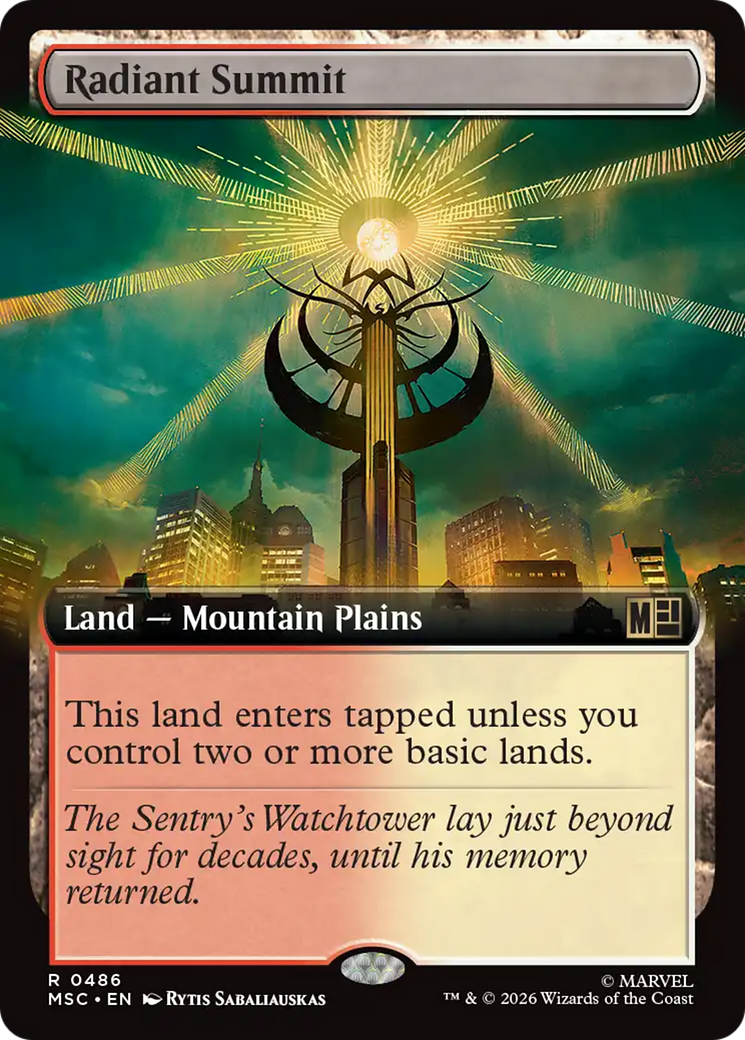 Radiant Summit (Extended Art) [Marvel Super Heroes Commander] | Gamers Paradise