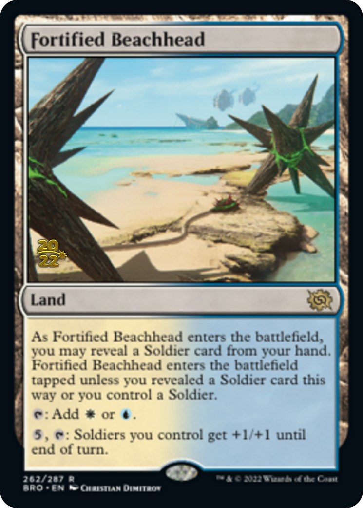 Fortified Beachhead [The Brothers' War Prerelease Promos] | Gamers Paradise