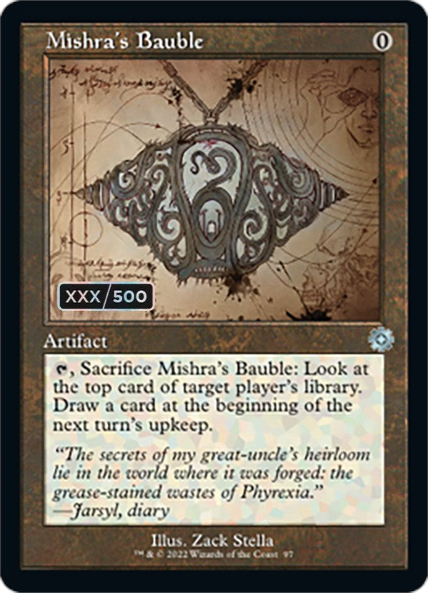 Mishra's Bauble (Retro Schematic) (Serialized) [The Brothers' War Retro Artifacts] | Gamers Paradise