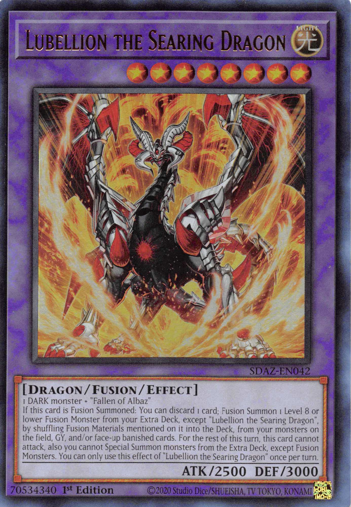 Lubellion the Searing Dragon [SDAZ-EN042] Ultra Rare | Gamers Paradise