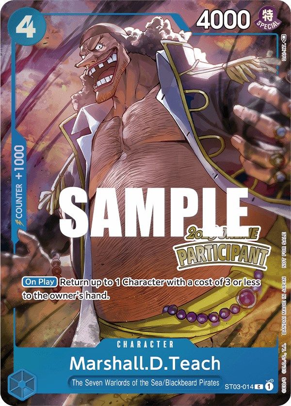 Marshall.D.Teach (Online Regional 2023) [Participant] [One Piece Promotion Cards] | Gamers Paradise