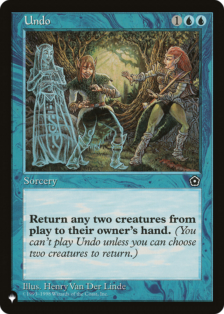 Undo [The List Reprints] | Gamers Paradise