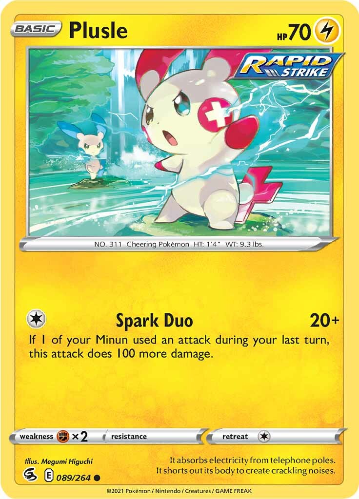 Plusle (089/264) [Sword & Shield: Fusion Strike] | Gamers Paradise