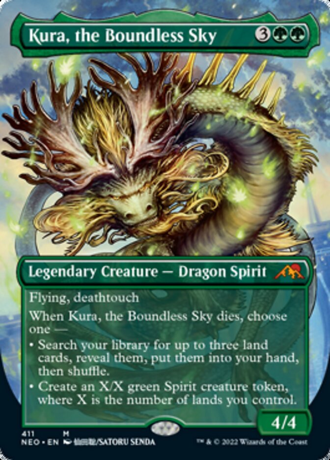 Kura, the Boundless Sky (Borderless Alternate Art) [Kamigawa: Neon Dynasty] | Gamers Paradise