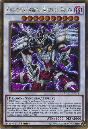 Dragocytos Corrupted Nethersoul Dragon [PGL2-EN014] Gold Secret Rare | Gamers Paradise