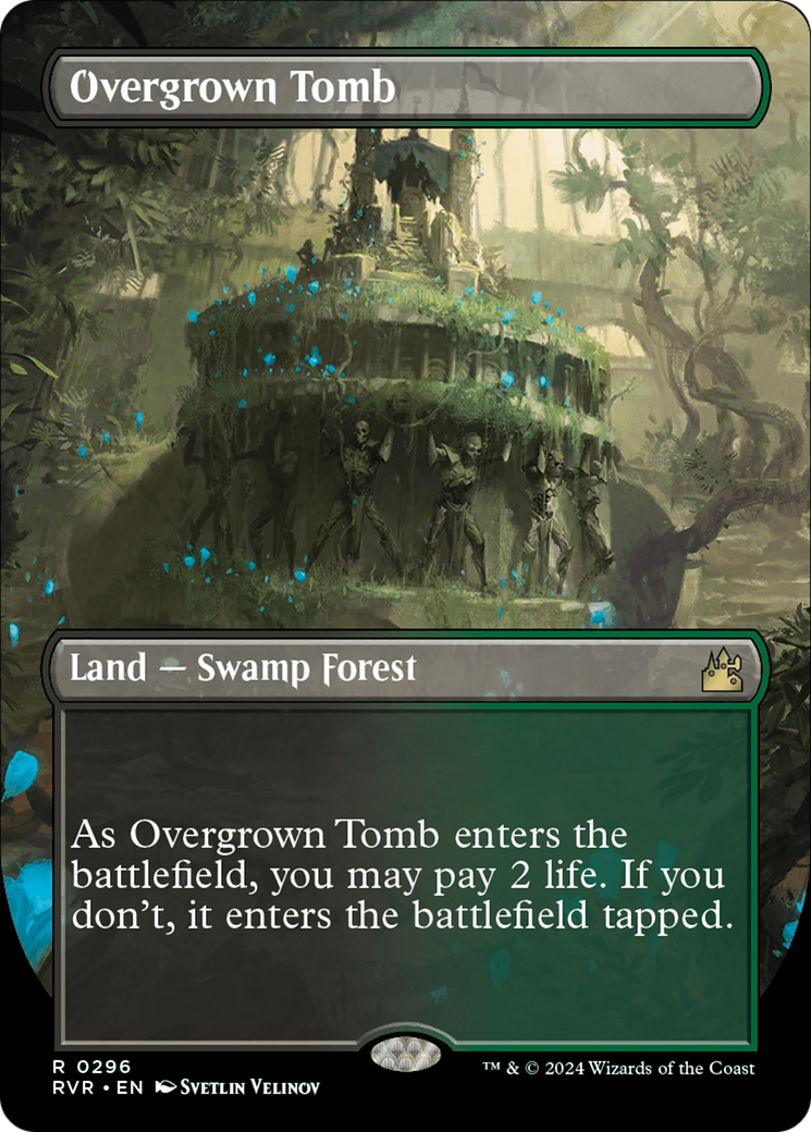 Overgrown Tomb (Borderless) [Ravnica Remastered] | Gamers Paradise