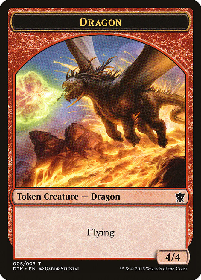 Dragon Token [Dragons of Tarkir Tokens] | Gamers Paradise