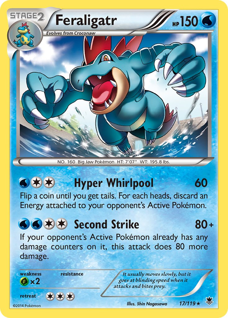 Feraligatr (17/119) (Theme Deck Exclusive) [XY: Phantom Forces] | Gamers Paradise