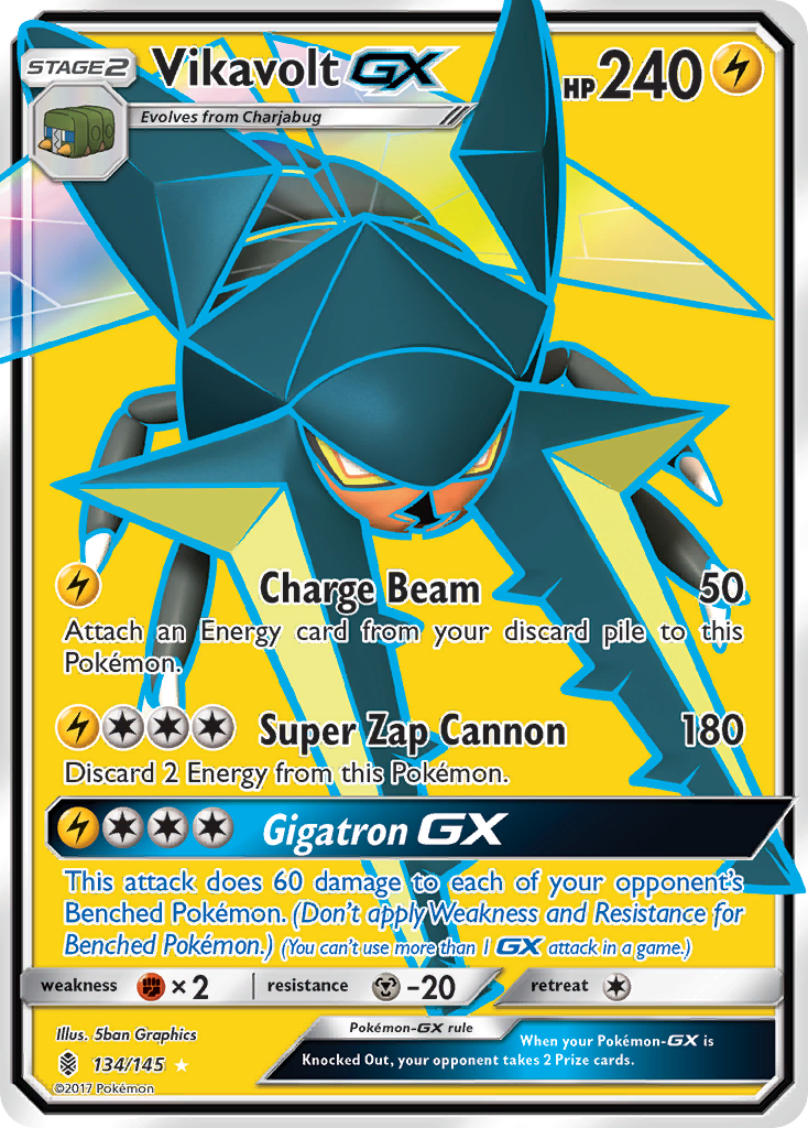 Vikavolt GX (134/145) [Sun & Moon: Guardians Rising] | Gamers Paradise