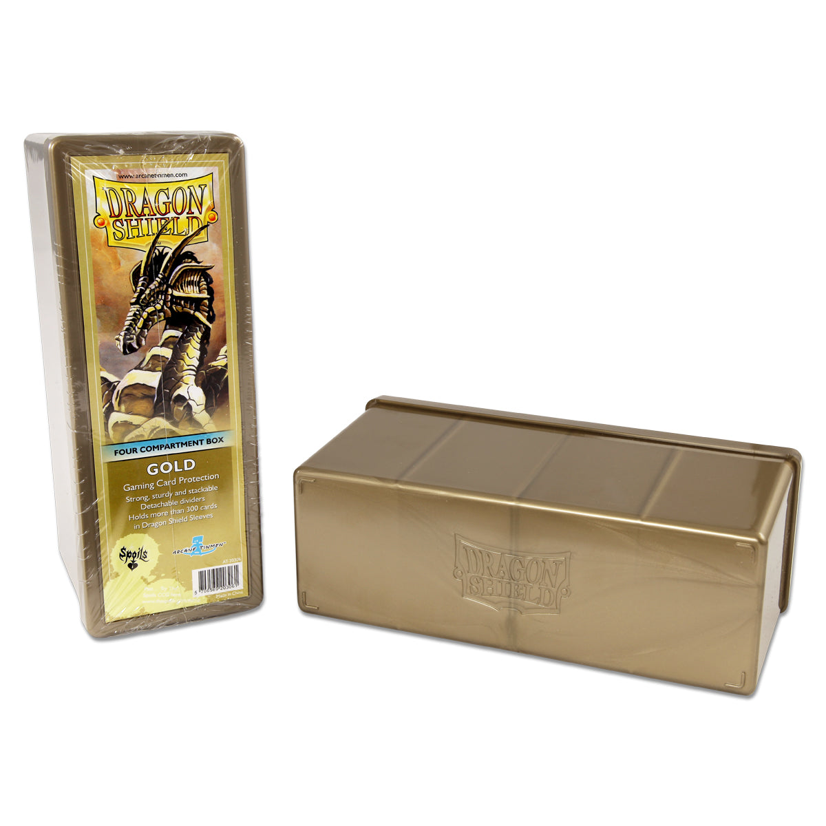 Dragon Shield: Four-Compartment Deck Box - Gold | Gamers Paradise