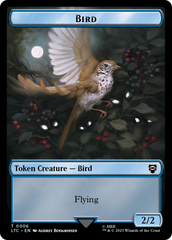 Elf Warrior // Bird Double Sided Token [The Lord of the Rings: Tales of Middle-Earth Commander Tokens] | Gamers Paradise
