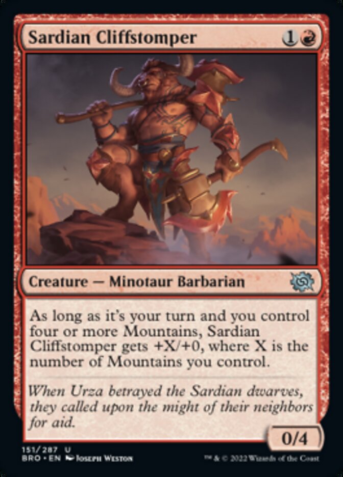 Sardian Cliffstomper [The Brothers' War] | Gamers Paradise