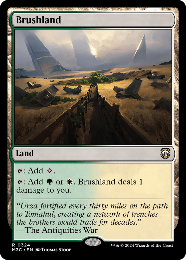 Brushland (Ripple Foil) [Modern Horizons 3 Commander] | Gamers Paradise