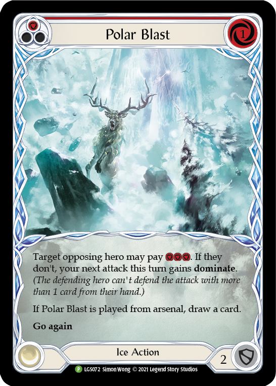 Polar Blast (Red) [LGS072] (Promo)  Rainbow Foil | Gamers Paradise