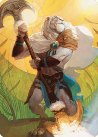 Ajani, Sleeper Agent Art Card [Dominaria United Art Series] | Gamers Paradise