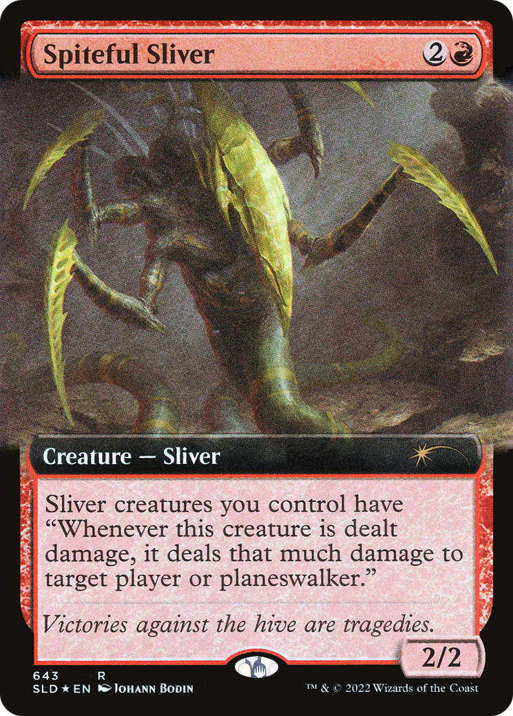 Spiteful Sliver (Extended Art) [Secret Lair Drop Promos] | Gamers Paradise