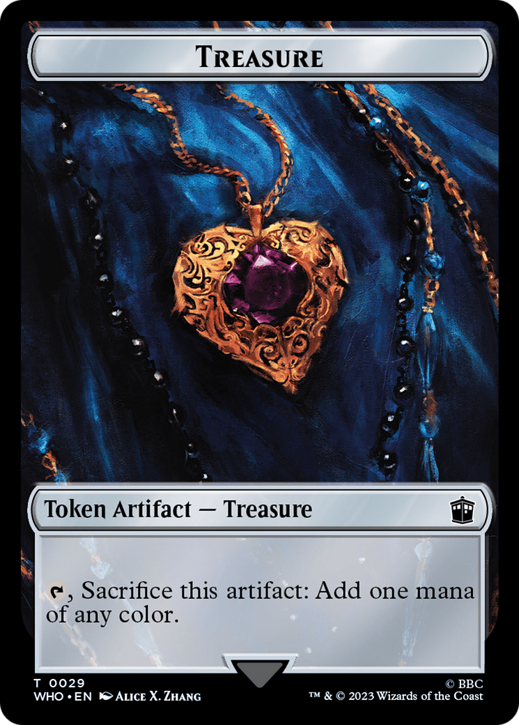 Human (0005) // Treasure (0029) Double-Sided Token [Doctor Who Tokens] | Gamers Paradise