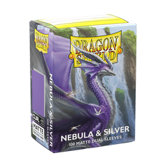 Dragon Shield: Standard 100ct Sleeves - Nebula & Silver (Dual Matte) | Gamers Paradise