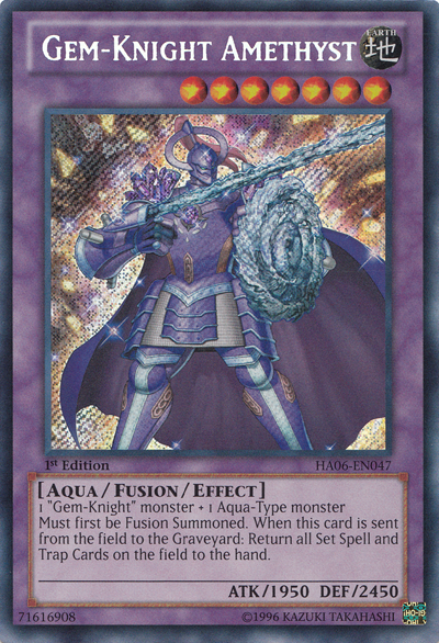 Gem-Knight Amethyst [HA06-EN047] Secret Rare | Gamers Paradise