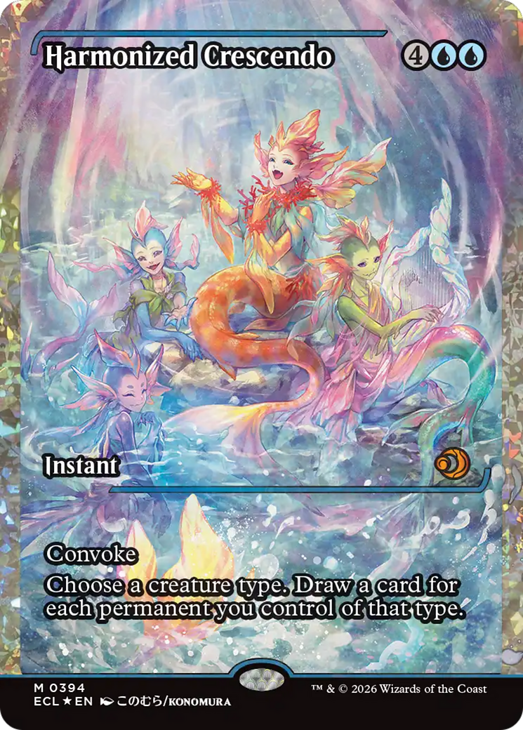 Harmonized Crescendo (0394) (Showcase) (Fracture Foil) [Lorwyn Eclipsed] | Gamers Paradise