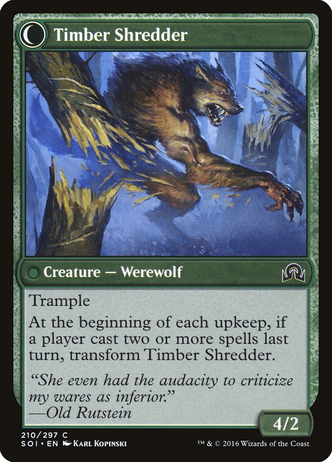Hinterland Logger // Timber Shredder [Shadows over Innistrad] | Gamers Paradise