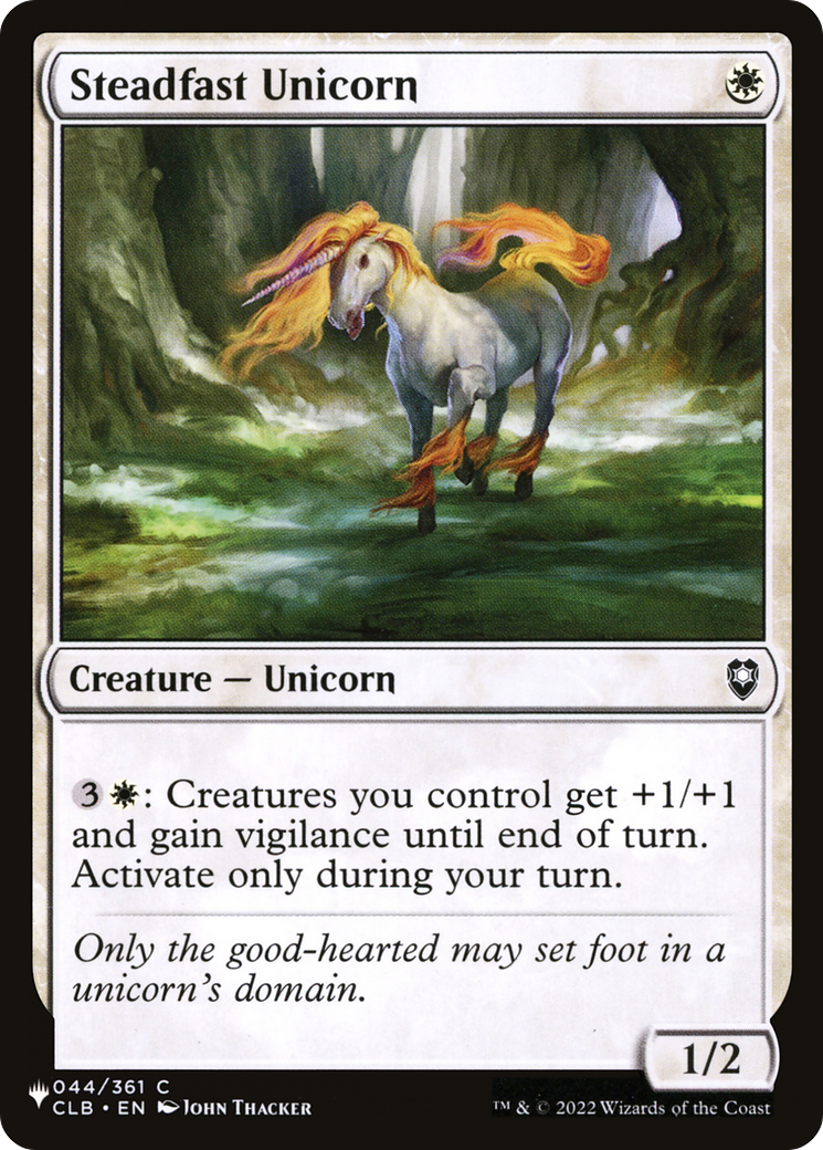 Steadfast Unicorn [The List Reprints] | Gamers Paradise