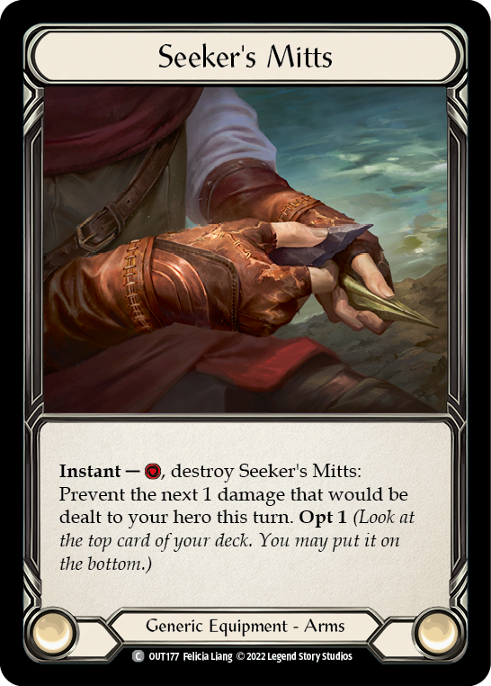 Seeker's Mitts [OUT177] (Outsiders)  Cold Foil | Gamers Paradise