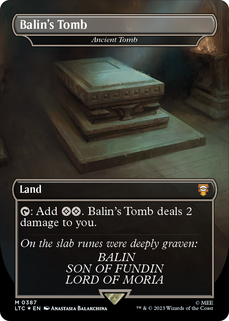 Balin's Tomb - Ancient Tomb (Surge Foil Realms and Relics) [The Lord of the Rings: Tales of Middle-Earth Commander] | Gamers Paradise