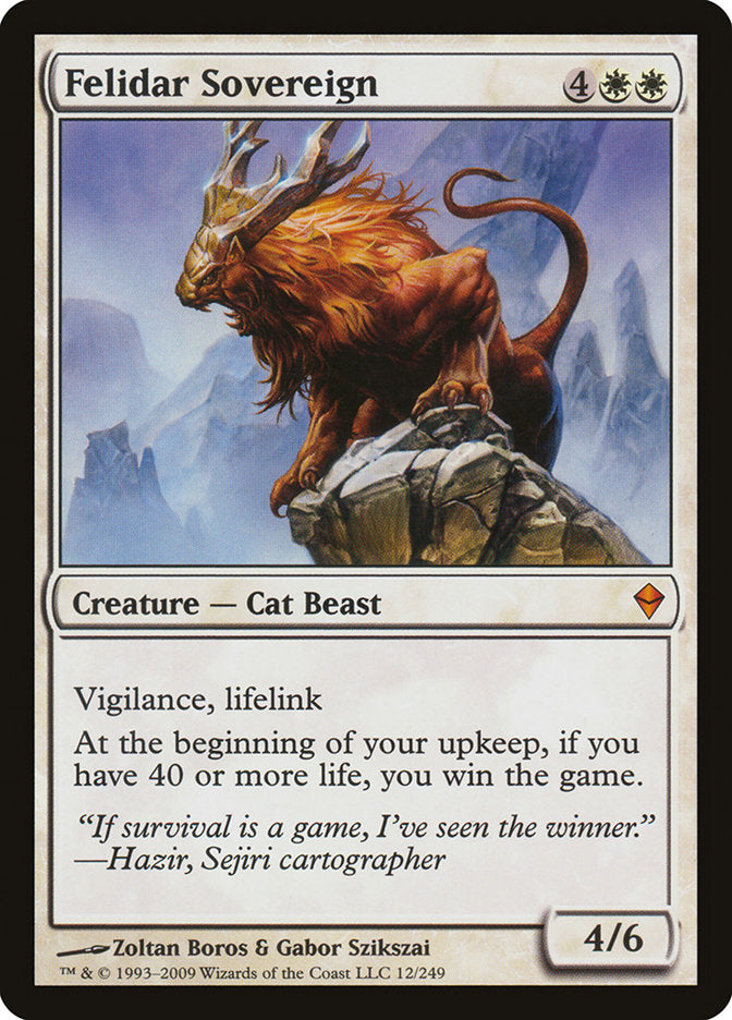 Felidar Sovereign [Zendikar] | Gamers Paradise