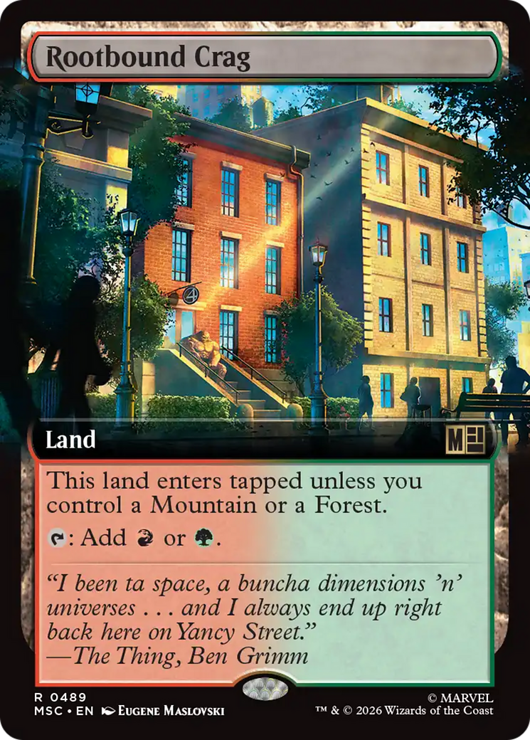 Rootbound Crag (Extended Art) [Marvel Super Heroes Commander] | Gamers Paradise