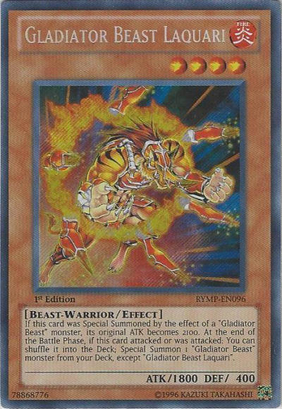 Gladiator Beast Laquari [RYMP-EN096] Secret Rare | Gamers Paradise