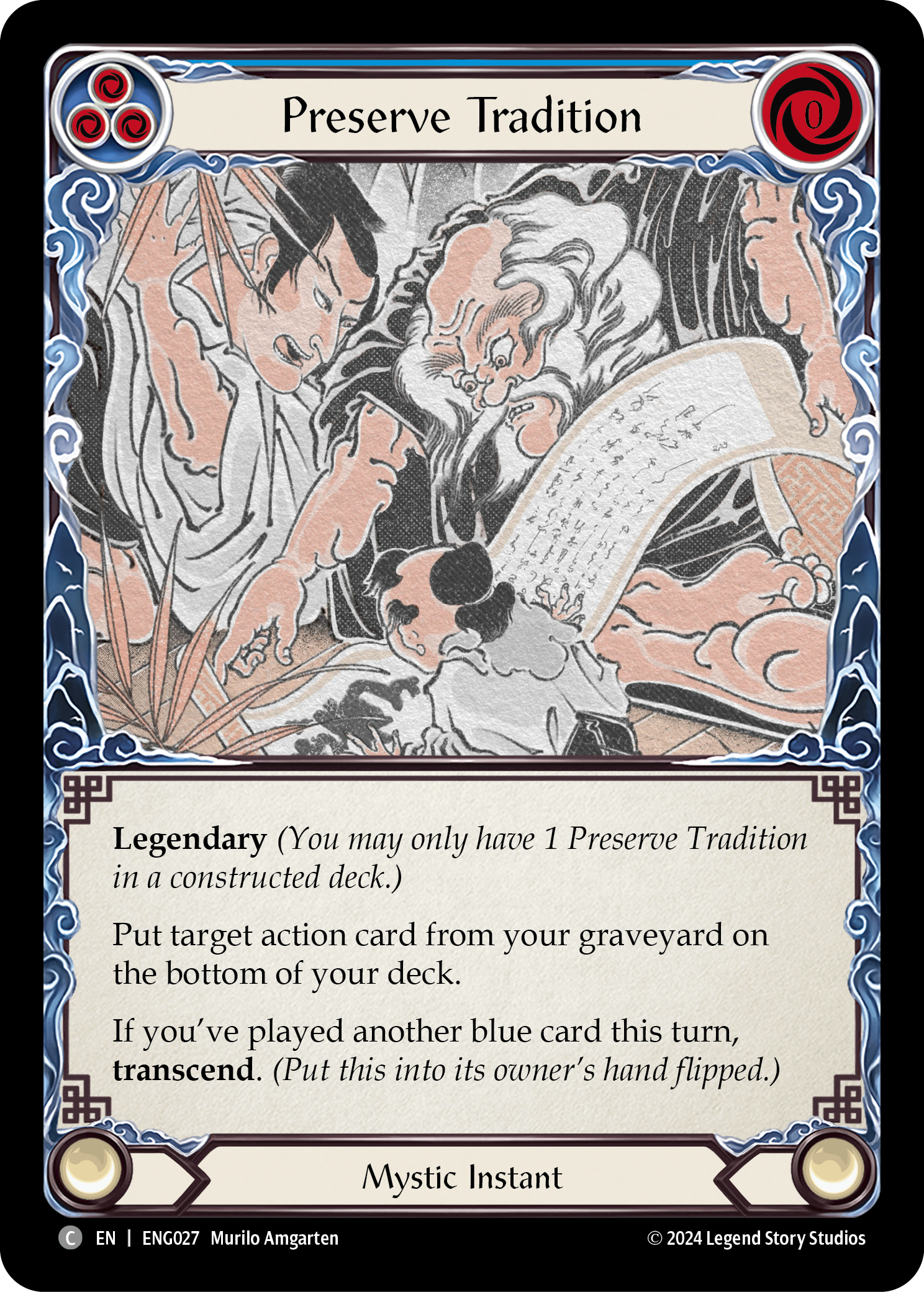 Preserve Tradition [ENG027] (Part the Mistveil Enigma Blitz Deck) | Gamers Paradise