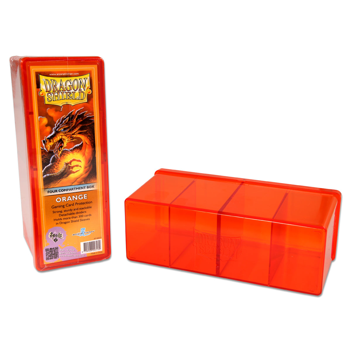 Dragon Shield: Four-Compartment Deck Box - Orange | Gamers Paradise