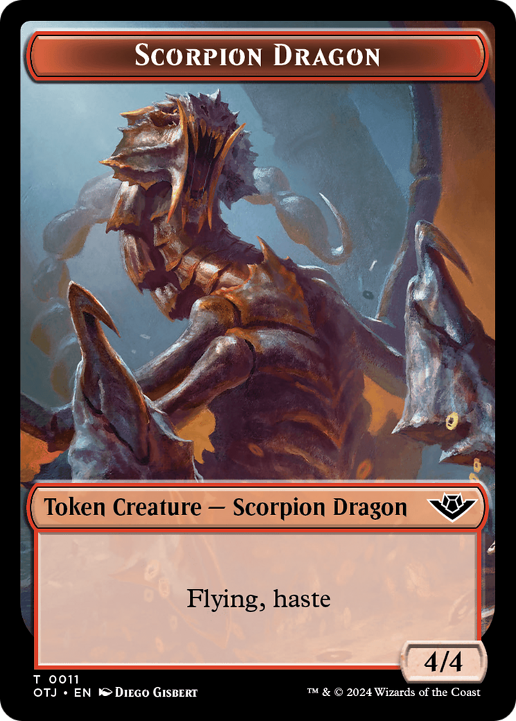 Scorpion Dragon Token [Outlaws of Thunder Junction Tokens] | Gamers Paradise