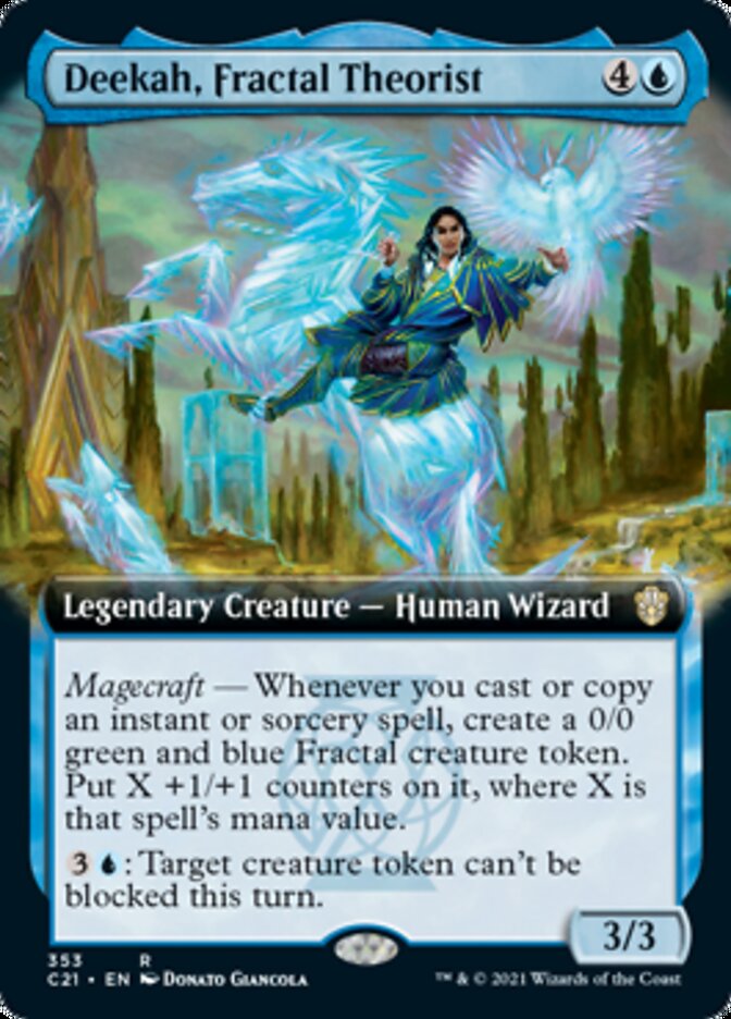 Deekah, Fractal Theorist (Extended Art) [Commander 2021] | Gamers Paradise