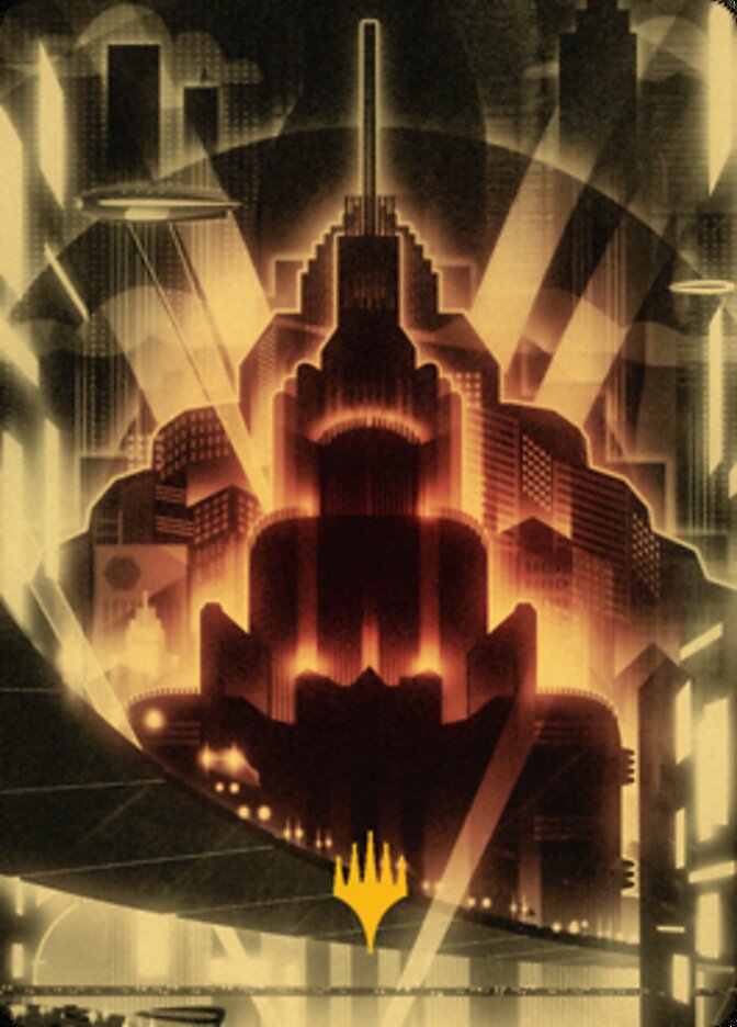 Plains Art Card (Gold-Stamped Signature) [Streets of New Capenna Art Series] | Gamers Paradise