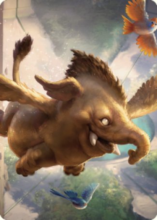 Lulu, Loyal Hollyphant Art Card (18) [Commander Legends: Battle for Baldur's Gate Art Series] | Gamers Paradise
