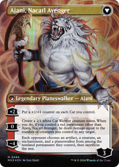 Ajani, Nacatl Pariah // Ajani, Nacatl Avenger (Borderless) (Textured Foil) [Modern Horizons 3] | Gamers Paradise