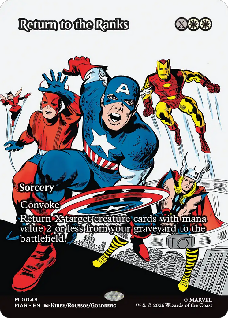 Return to the Ranks (Borderless) [Marvel Universe: Eternal-Legal] | Gamers Paradise