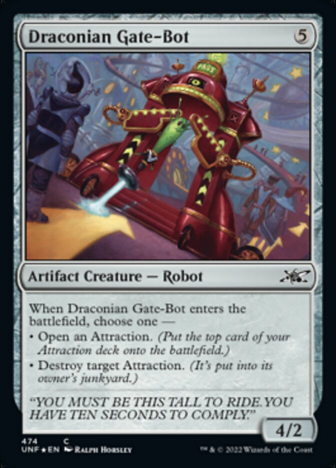 Draconian Gate-Bot (Galaxy Foil) [Unfinity] | Gamers Paradise