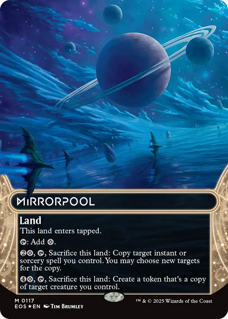 Mirrorpool (0117) (Borderless) (Galaxy Foil) [Edge of Eternities: Stellar Sights] | Gamers Paradise