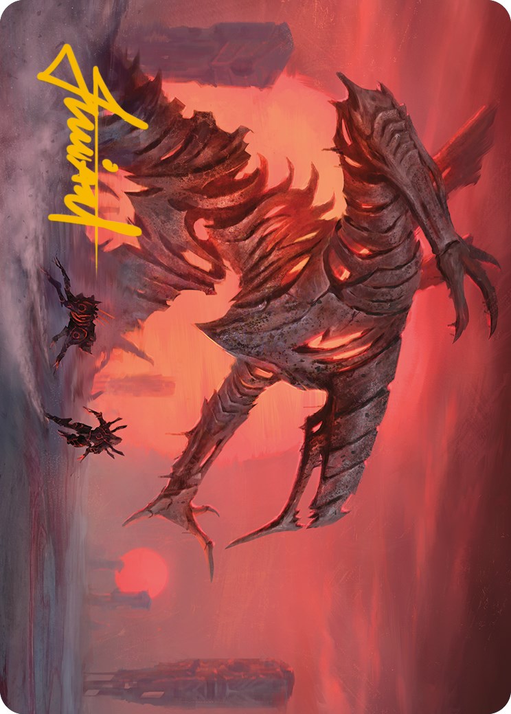 Red Sun's Zenith Art Card (Gold-Stamped Signature) [Phyrexia: All Will Be One Art Series] | Gamers Paradise