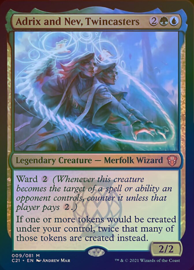 Adrix and Nev, Twincasters (Display Commander) [Commander 2021] | Gamers Paradise
