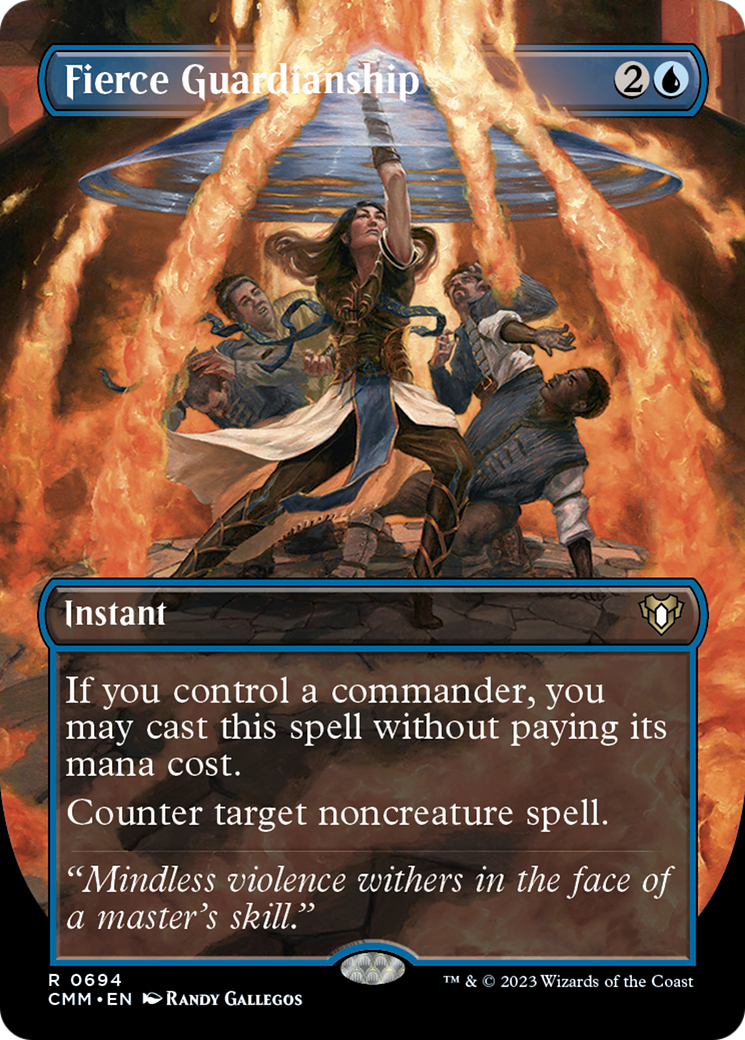 Fierce Guardianship (Borderless Alternate Art) [Commander Masters] | Gamers Paradise